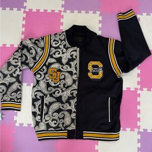 Sean John Blue, Yellow/White Crewneck 2pc Sweatsuit